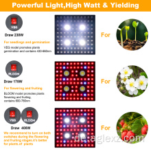 PSA 2,8 umol / j Vollspektrum 2000 Watt LED Grow Light